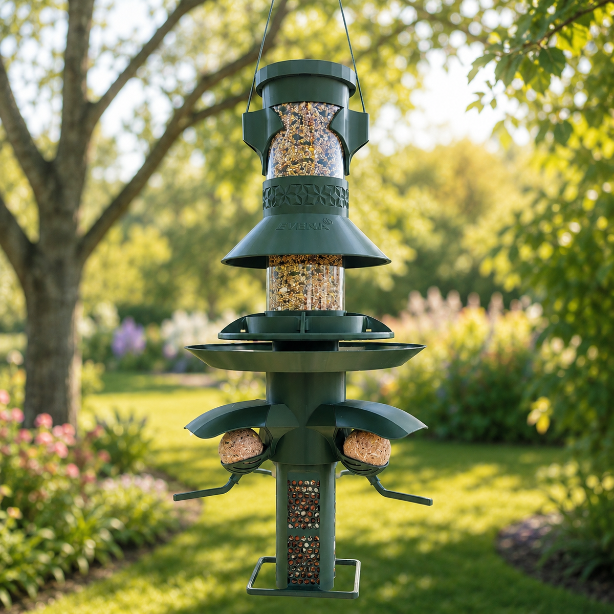 Tour Abondance – Mangeoire grande capacité pour oiseaux