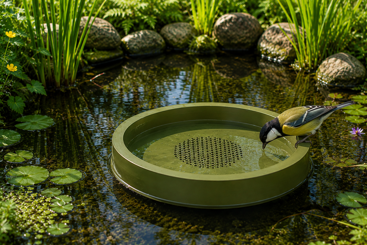 Flotéa – Abreuvoir flottant pour oiseaux et petite faune